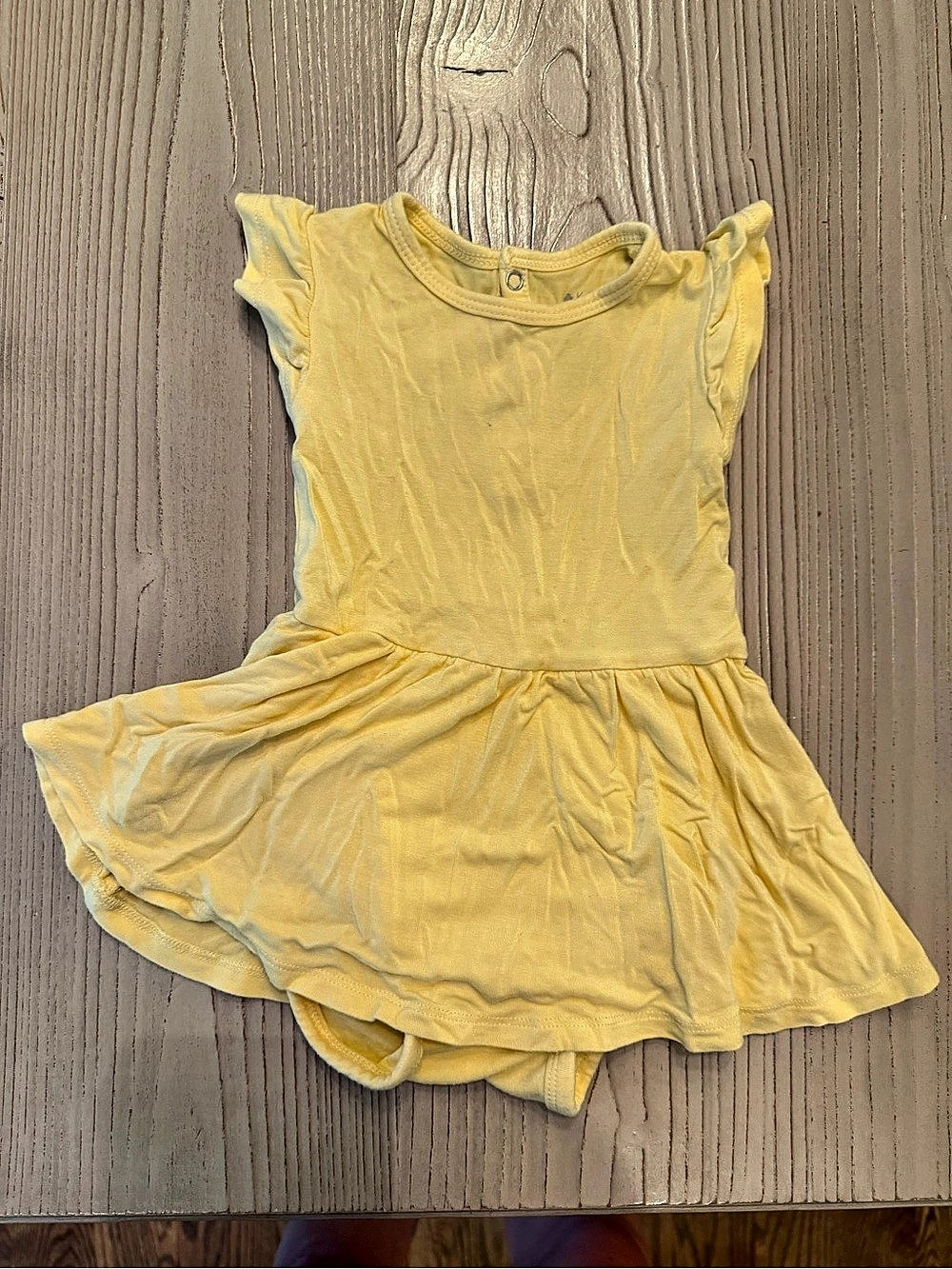 Kyte Baby  Yellow Ruffle Sleeve Dress